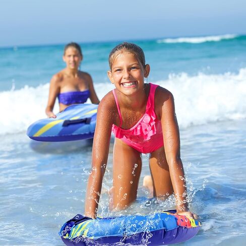 Zhanmai 3 Pcs Inflatable Surf Boards with Handles Lightweight Swimming Summer Floating Surfboard Surfing Float Board Fun Surf Boards Surfing Swimming Water Board for Kids, 3 Styles in Saudi Arabia