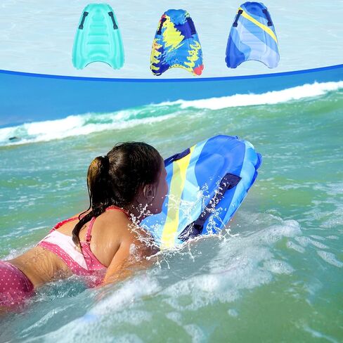 Zhanmai 3 Pcs Inflatable Surf Boards with Handles Lightweight Swimming Summer Floating Surfboard Surfing Float Board Fun Surf Boards Surfing Swimming Water Board for Kids, 3 Styles in Saudi Arabia