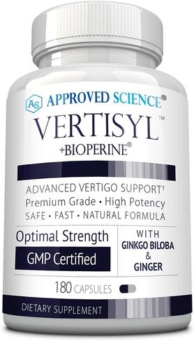 VertiSyl المعتمد من العلوم - يدعم الدوار والدوار والغثيان - الجنكة بيلوبا والزنجبيل وفيتامين د3 والبيوبيرين - 60 كبسولة - صنع في الولايات المتحدة الأمريكية in Saudi Arabia