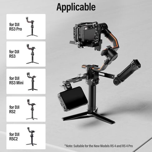 مقبض يد بمشبك ناتو قابل للتعديل من SIRUI لـ DJI Gimbals، مقبض حبال من السيليكون لـ DJI RS 3 Mini، RS 3، RS 3 Pro، RS 2، RSC 2، مثبت Ronin-S، ملحقات جيمبال تحميل 17.6 رطل، SC-ASH in Saudi Arabia
