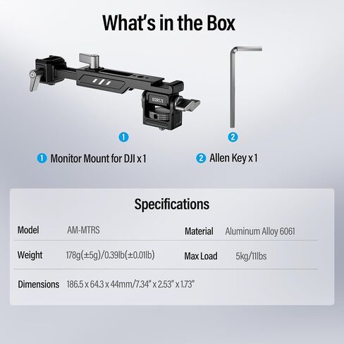 مقبض يد بمشبك ناتو قابل للتعديل من SIRUI لـ DJI Gimbals، مقبض حبال من السيليكون لـ DJI RS 3 Mini، RS 3، RS 3 Pro، RS 2، RSC 2، مثبت Ronin-S، ملحقات جيمبال تحميل 17.6 رطل، SC-ASH in Saudi Arabia