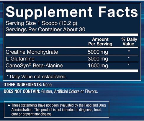 BodyTeach Creatine and Glutamine with Beta Alanine Fruit Punch - Supports Muscle Growth, Recovery and Immune Health (12.6 Ounce Powder) in Kuwait