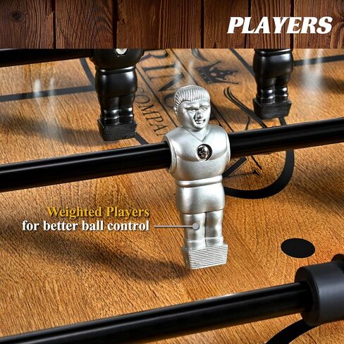 Barrington Foosball Multiple Styles Soccer Foosball Tables, Durable & Stylish Designs with Tabletop Sports Soccer Balls, Perfect for Family Game Rooms in Kuwait