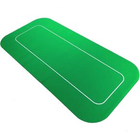 Yuanhe 70" x 35" Portable Rectangle Sure Stick Rubber Foam Poker Table Top Layout Poker Mat (Black) in Kuwait