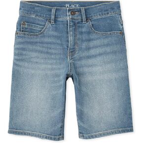 The Children's Place Boys' Stretch Denim Shorts, Wexler Wash, 8