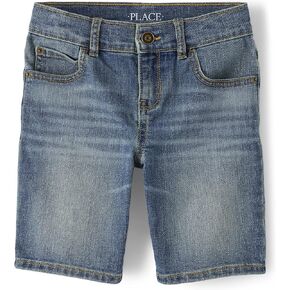 The Children's Place Boys' Stretch Denim Shorts, Wexler Wash, 8