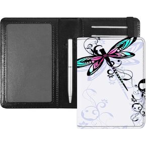 BETIWAD Passport and Vaccine Card Sleeve Combo with CDC Vaccine Card Slot and Credit Card Holder, Travel Document Organizer and RFID Blocking Leather protective Cover-Golden Butterfly