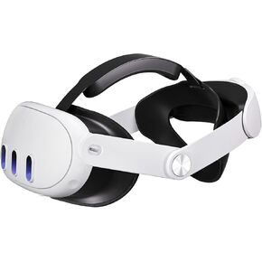 Saqico Adjustable Head Strap for Meta Quest 3 - Soft Cushion for Longer VR Immersion