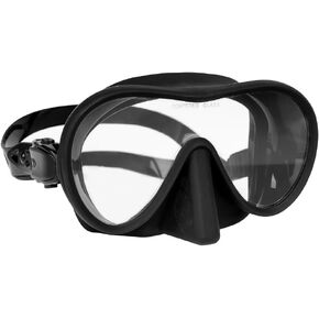 Snorkel Diving Mask - Anti-Fog Scuba Dive Swimming Goggles - Panoramic Wide View Tempered Glass Snorkel Mask - Silicone Swim Goggles Suitable for Adult