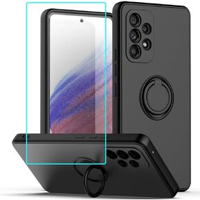 for Gabb Phone 3 Pro Case with Screen Protector,for Gabb Phone 3 Pro Phone Case Ring Kickstand Slim Soft Silicone with Full Camera Protection Shockproof Cover for Gabb Phone 3 Pro Army Green