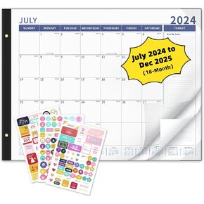Ospelelf Desk Calendar 2025-2026 Large 22'' x 17'' Calendar 2025 Monthly Desktop Calendar, 18 Month Calendar, Use Jan 2025 - June 2026