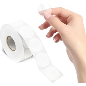 1000 PCS Round Clear Seal Stickers, Transparent Envelope Mail Wafer Seal Self Adhesive Package Circle Label Dots with Perforation Line for Envelopes, Boxes and Gift Packaging (2" in Diameter)