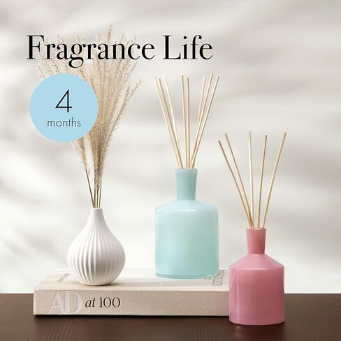 LAFCO New York Reed Diffuser Refill, Sea & Dune - 8.4 oz - Up to 4-Month Fragrance Life - Includes Natural Wood Reeds - Free of Dyes & Propellants - Made in The USA in Kuwait