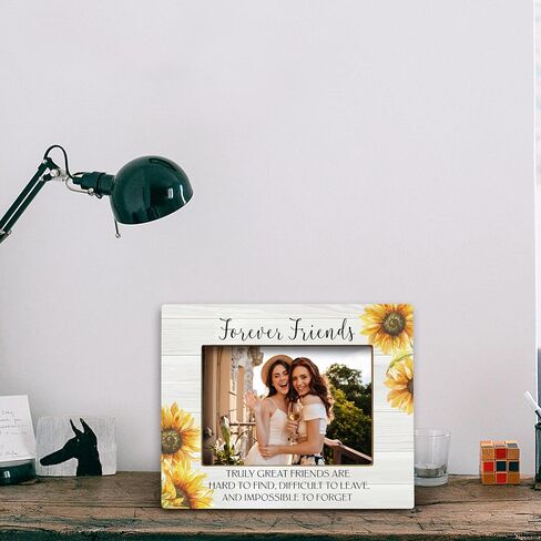 FONDCANYON Chance Made Us Colleagues Sunflower Picture Photo Frame, Best Colleague Picture Frames,Going Away Retirement Gift Goodbye Farewell Gift New Job Gift Leaving Gift for Friend (5x7 Inch Photo) in Saudi Arabia