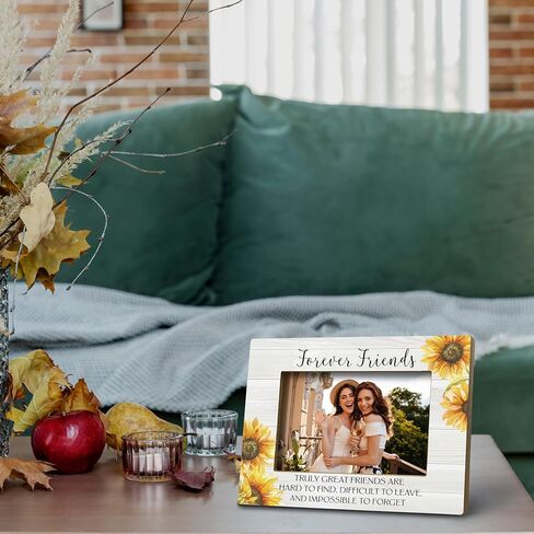 FONDCANYON Chance Made Us Colleagues Sunflower Picture Photo Frame, Best Colleague Picture Frames,Going Away Retirement Gift Goodbye Farewell Gift New Job Gift Leaving Gift for Friend (5x7 Inch Photo) in Saudi Arabia