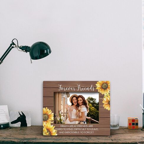 FONDCANYON Chance Made Us Colleagues Sunflower Picture Photo Frame, Best Colleague Picture Frames,Going Away Retirement Gift Goodbye Farewell Gift New Job Gift Leaving Gift for Friend (5x7 Inch Photo) in Saudi Arabia