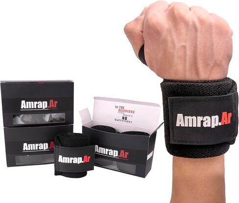 Weight Lifting Wrist Wraps for Weightlifting, Gym, Workout, Sports, Crossfit | Wrist Straps for Weightlifting Strong & Shock-absorbing | Ideal Gift for Men and Women | 18-inches Long in Saudi Arabia