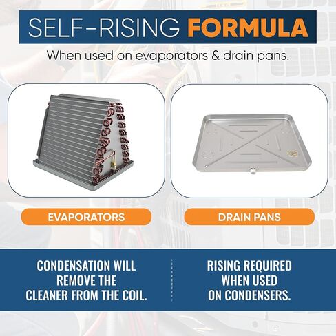 Crazy Foam AC Coil Cleaner for AC Unit Foaming - HVAC Condenser Coil Cleaner - Evaporator No Rinse or Rinse with Water, Heating & Refrigeration - Break down Grease Oil Dust Dirt (1) in Saudi Arabia