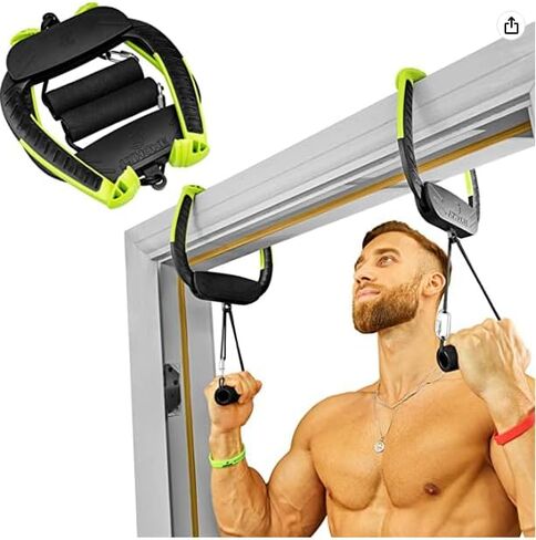 Portable Pull Up Bar,2-generation upgraded version with bearings,doorway pull-up bar installed in just 8 seconds, suitable for home and travel workouts in Saudi Arabia