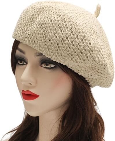 ZLYC Women Winter Wool Slouchy Beret Hat Fashion Knit Berets Cap in Kuwait