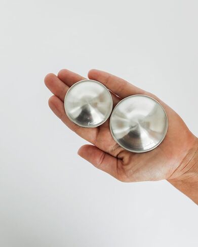 The Original Silver Nursing Cups- Nipple Shields for Nursing, Newborn Breastfeeding, Regular w/Silicone Comfort Rings in Saudi Arabia