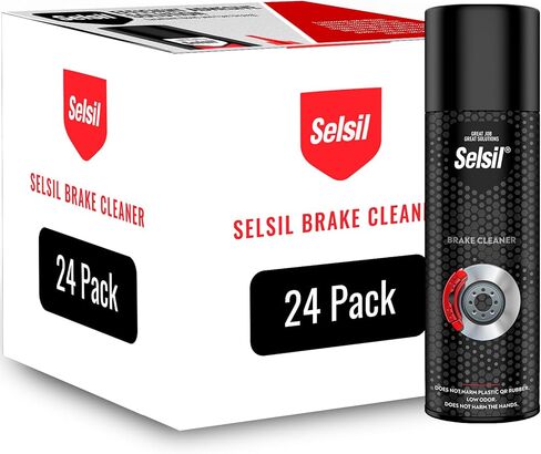 علبة رذاذ منظف الفرامل من سلسيل - منظف أجزاء الفرامل، 17 أونصة سائلة، سريع الجفاف، غير قابل للتآكل، تنظيف خالٍ من التفكيك، منظف الفرامل بدون بقايا كيميائية، عبوة واحدة in Kuwait