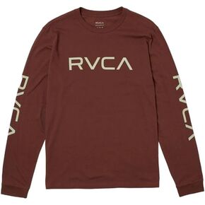 RVCA Men's Big Long Sleeve Crew Neck T-Shirt