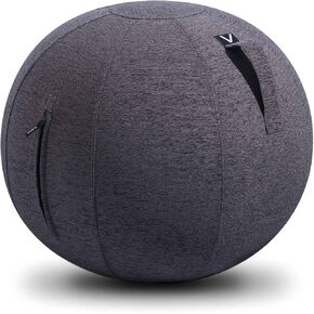 Vivora Luno Exercise Ball Chair, Felt, Max Size (25 to 26 inches), for Home Offices, Balance Training, Yoga Ball