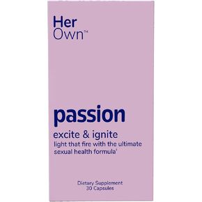 her own Passsion, Supports Libido Boost, Increases Arousal, Intimacy and Mood Support, Balances Hormones, Get in The Mood, Gluten and Soy Free, Vegan, 30 Capsules, 30 Servings, Small, Multi