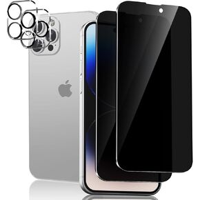 WYQLTD 2 Pack for Samsung Galaxy S24 Ultra Privacy Screen Protector Tempered Glass, Anti-Spy, Fingerprint unlocking, Full coverage, S24 Ultra Accessories, Case Friendly, Easy Installation
