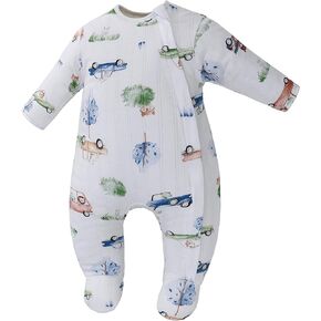 Miracle Baby Newborn Snowsuit Winter Sleepsuit Cotton Quilted Onesie Outfits,Footie Jumpsuit Romper for Girl Boy 0-6 Months in Kuwait