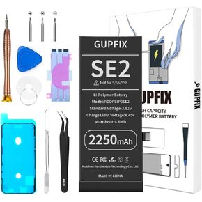 GUPFIX Battery for iPhone 11, 3500mAh High Capacity Li-Polymer Rechargeable Battery Replacement for iPhone 11 with Full Remove Tool Kit and Adhesive