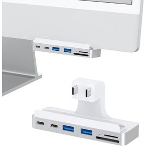 Gewokliy iMac USB Hub for iMac 24 inch (M1/M3), iMac USB Adapter Multiports with 4K HDMI, Type-C 10Gbps, SD/TF Card Reader, iMac Dock for 2021 iMac 24-inch(M1)/2023 iMac 24-inch(M3) | iMac Accessories