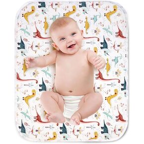 Diaper Changing Pads for Baby(2Pcs), Lemon Change Mat 24''x30'', 3 Layers Waterproof Changing Pad Foldable Absorbent Mats for Women, Reusable Incontinence Underpads for Newbor Patient