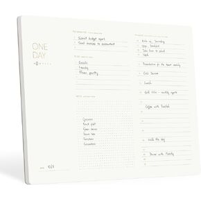 Elegant Weekly Planner Notepad, Undated, 11.22" x 7.87", 52 Sheets (Whole Year), Gold Foil, Tear Off Sheets, Minimalist Work Planner Pad, Weekly To Do List Notepad, Eco-friendly, FSC™ Certified Weekly Desk Planner
