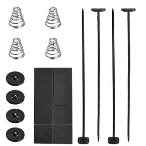 Car Fan Mounting Kit Electric Radiator Fan Mounting Kit 20 Pcs Fan Plastic Push Through Radiator Tie Strap Compatible for Electric Cooling Fan, Transmission Cooler