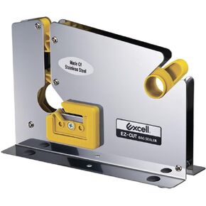 Excell Bag Sealer ET-605K EZ-CUT with Trimmer and Stabilizer: 0.5" Wide and 3" Core