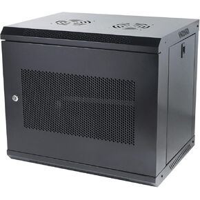 6U Wall Mount Server Cabinet IT Network Rack Enclosure Locking Door Black