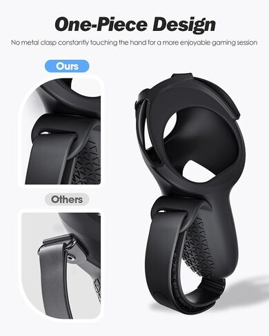 SUPERUS Controller Grips Cover for Oculus Quest 2, Anti-slip Texture - VR Accessories Compatible with Meta Quest 2, Silicone Controller Grips Cover with Adjustable Knuckle Straps in Saudi Arabia