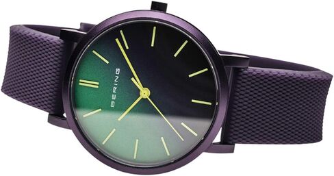 ساعة بيرينغ للجنسين انالوج كوارتز مجموعة ترو أورورا مع حزام سيليكون وكريستال الياقوت in Kuwait