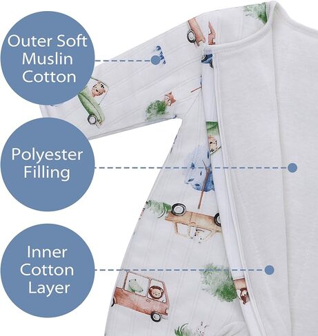 Miracle Baby Newborn Snowsuit Winter Sleepsuit Cotton Quilted Onesie Outfits,Footie Jumpsuit Romper for Girl Boy 0-6 Months in Kuwait