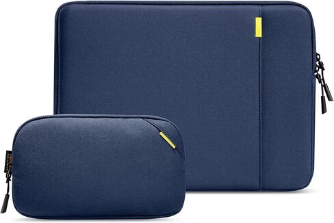 مجموعة حقيبة كمبيوتر محمول واقية من Tomtoc 360 لجهاز MacBook Pro M3/M2/M1 الجديد بحجم 14 بوصة Pro/Max A2992 A2918 A2779 A2442 2023-2021، حقيبة MacBook مقاومة للماء ومضادة للصدمات مع حقيبة ملحقات منظمة in Saudi Arabia