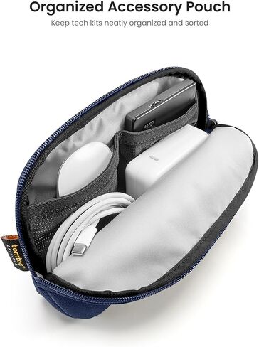 مجموعة حقيبة كمبيوتر محمول واقية من Tomtoc 360 لجهاز MacBook Pro M3/M2/M1 الجديد بحجم 14 بوصة Pro/Max A2992 A2918 A2779 A2442 2023-2021، حقيبة MacBook مقاومة للماء ومضادة للصدمات مع حقيبة ملحقات منظمة in Saudi Arabia