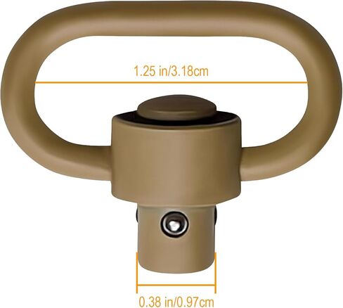 QD S l i n g S w i v e l Mount, Tactical Heavy Duty QD Quick Detach/Release 1.25" Loop Heavy Duty Push Button S w i v e l s - Black (Pack of 2) Push Button in Kuwait