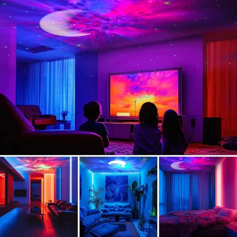 Astronaut Galaxy Projector, Music Speaker, White Noise, Star and Moon Galaxy Lights for Bedroom with Timer, Nebula Night Light 360° Adjustable with Remote, Spaceman Galaxy Projector for Kids in Kuwait