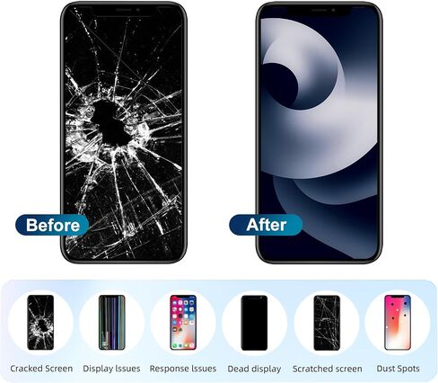 Wholesale for iPhone 11 Screen Replacement 6.1 inch COF Touch Screen Digitizer Full HD LCD Display Assembly with Waterproof Adhesive for A2111, A2223, A2221，No Tools in Kuwait
