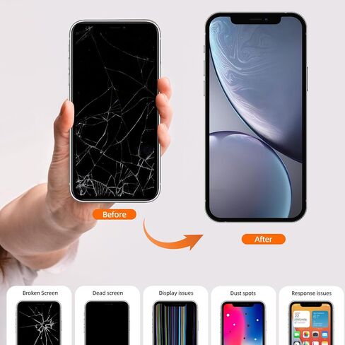 Wholesale for iPhone 11 Screen Replacement 6.1 inch COF Touch Screen Digitizer Full HD LCD Display Assembly with Waterproof Adhesive for A2111, A2223, A2221，No Tools in Kuwait