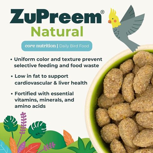 ZuPreem Sensible Seed Bird Food for Medium Birds, 2 lb Bag - Premium Blend of Seeds, FruitBlend Pellets for Lovebirds, Quakers, Small Conures, Cockatiels in Saudi Arabia