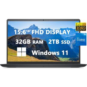 DELL 2023 Inspiron 15 3520 Laptops for Student & Business, 15.6'' FHD 120Hz LED Display, Intel Core i5-1135G7, Up to 4.20 GHz, 32GB RAM, 1TB SSD, HDMI, SD-Card Slot, Long Battery Life, Windows 11