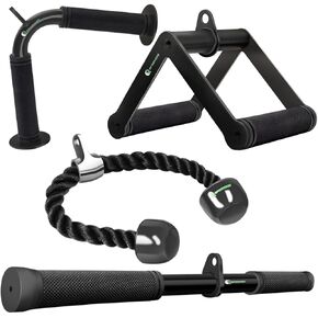 Cable Machine Attachment Set LAT Pulldown Attachments Weight Machine Accessories for Home Gym